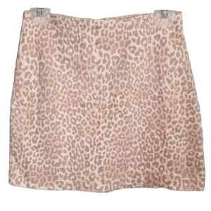 Neutral Leopard Skirt in Soft Tans, Cream and Light Pink Colors by Wild Fable